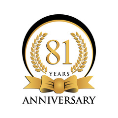 ring black gold anniversary