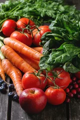 Photo sur Plexiglas Légumes Mix of fruits, vegetables and berries