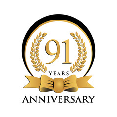 ring black gold anniversary