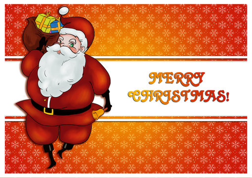santa claus card mikołaj