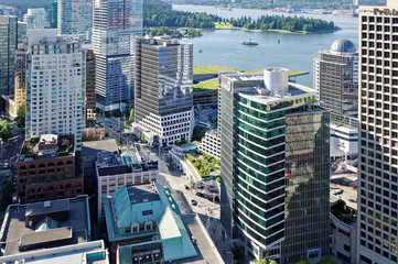 Fototapeta na wymiar Vancouver von oben