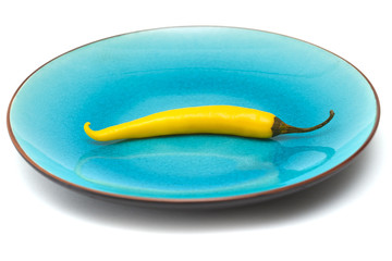 yellow  chili pepper isolated