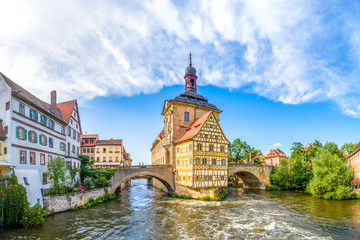 Altes Rathaus, Bamberg, Bayern, Deutschland - obrazy, fototapety, plakaty