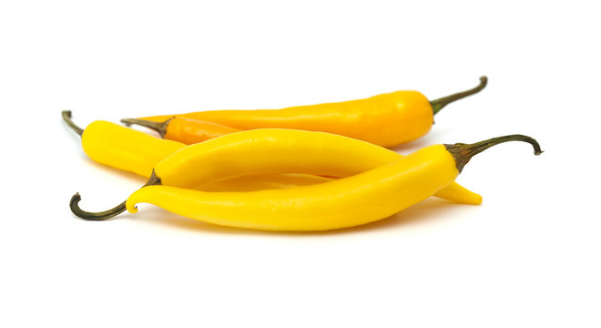 Yellow  Chili Pepper Isolated