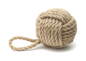 Monkey fist ornamental knot