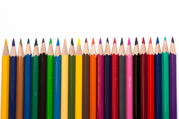 Colorful pencil / Colorful pencil isolated on white background