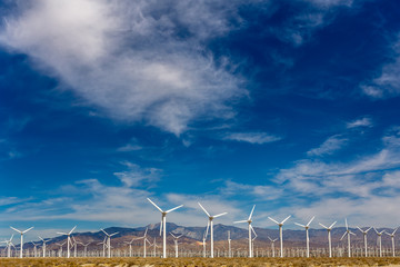 Windpark in der N&auml;he von Palm Springs, Kalifornien