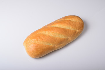 loaf of bread on the white