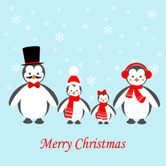 Penguins family icon