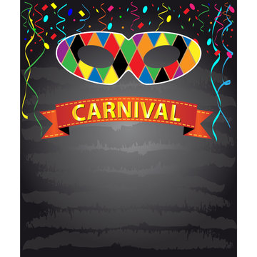Invitation card for the carnival