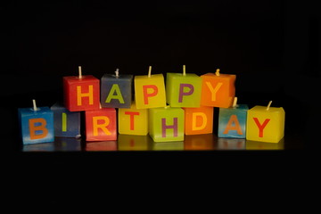Happy Birthday candles