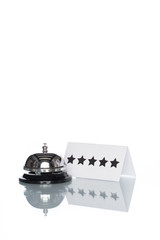Service bell on the Check in desk, five star Service