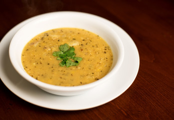 Bowl of lentil soup