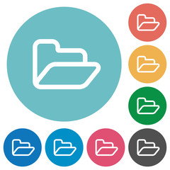 Flat folder icons