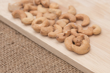 Cashew nuts.