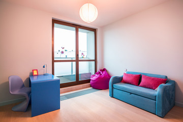 Designed room for schoolgirl