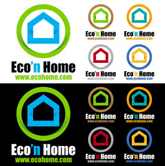 logo maison écologique
