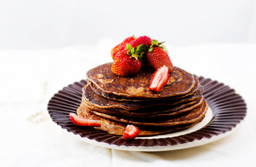 pancakes with strawberry