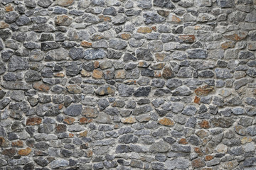 Old stone layered wall