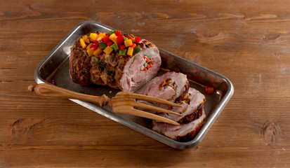 Stuffed meat roll