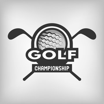 Golf sports logo.
