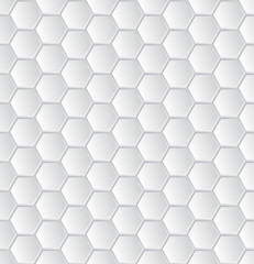 Abstract white hexagon pattern wallpaper
