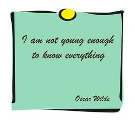 Vector illustration showing a Quotes from famous people