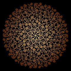 Vector gold ornament.