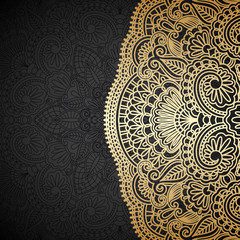 Vector gold ornament.