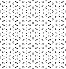 Vintage simple seamless black and white flower pattern