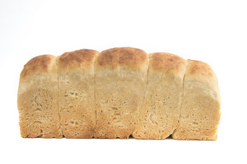 Homemade bread isolated