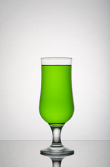 a glass of kiwi