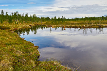 Lake. Autumn. Reflexion. The Magadan area. Kolyma IMG_7208
