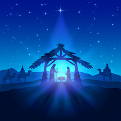 Christmas star and birth of Jesus