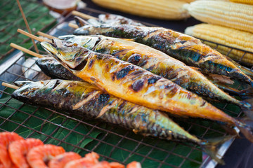 Salted grilled fish