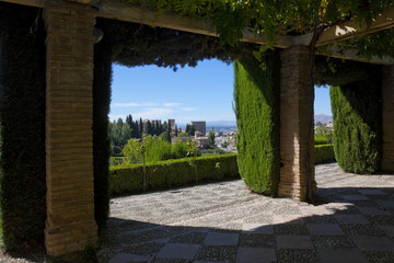 Alhambra, Granada,Generalife, Palastgarten