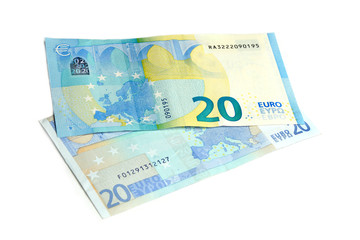 20 Euro-Scheine Rückseiten