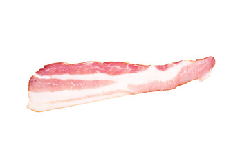 bacon on a white background
