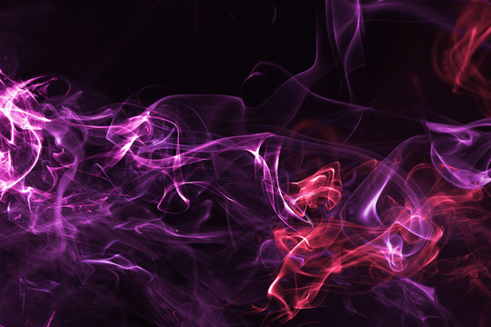 Red Abstract Smoke