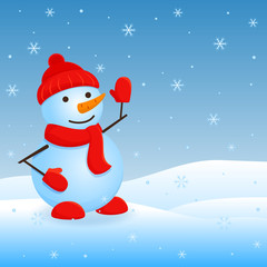 Vector snowman.