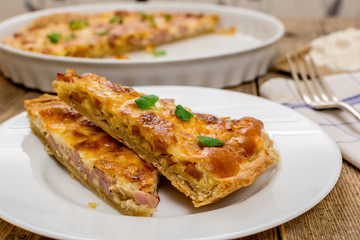 Traditional french quiche