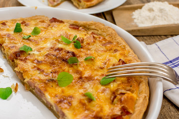 Traditional french quiche
