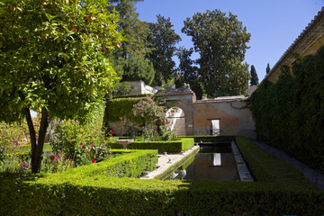 Alhambra, Granada,Generalife, Palastgarten,