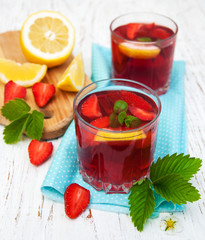 Summer strawberry drink