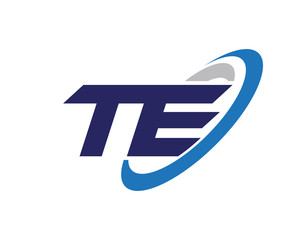 TE Swoosh Letter Logo