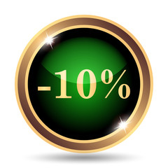 10 percent discount icon