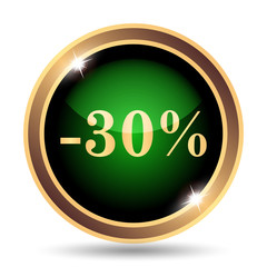 30 percent discount icon