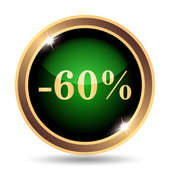 60 percent discount icon