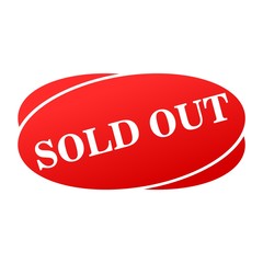 Sold out sign, icon