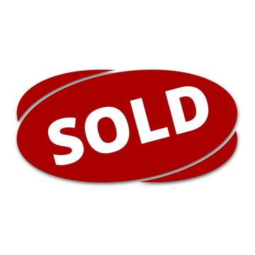 Sold out sign, icon